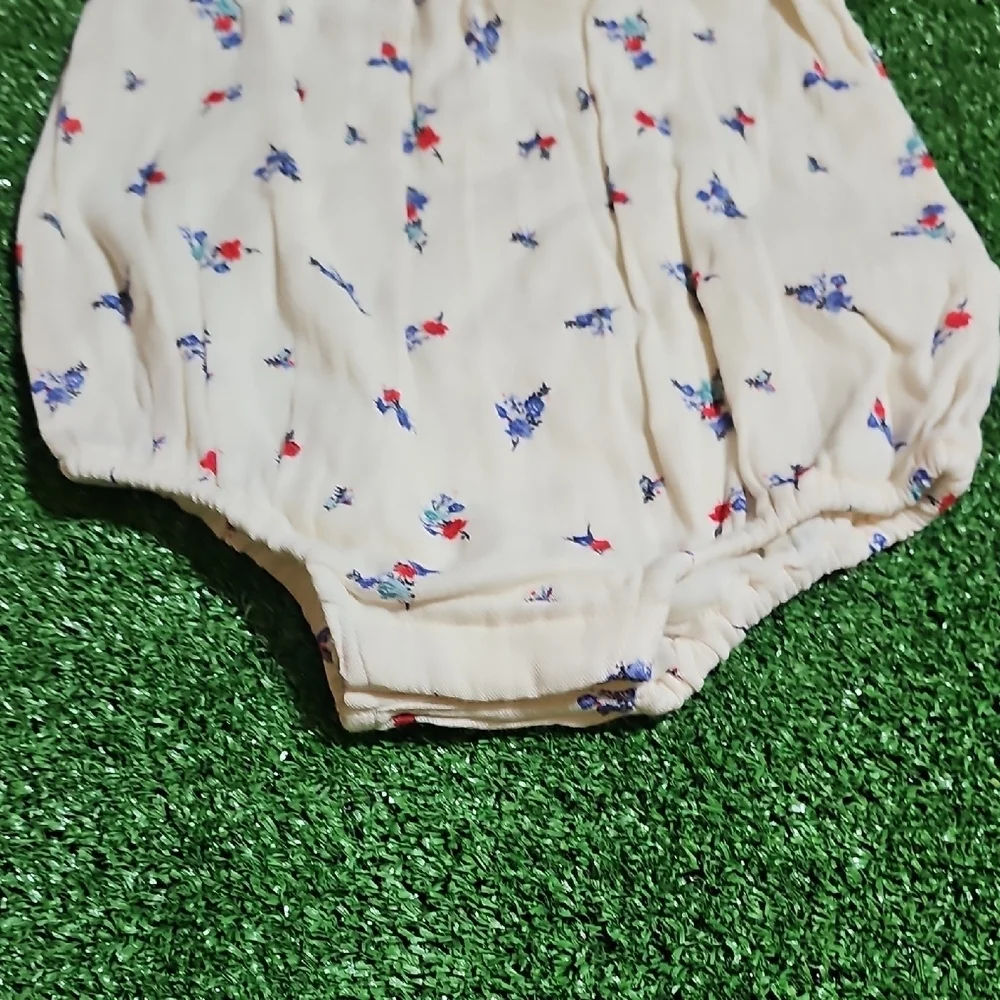 Old Navy Cream One Piece with Floral Print